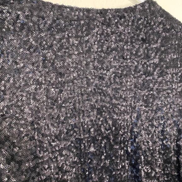 Velvet By Graham & Spencer Black Razi Sequin Blazer Jacket Size Medium - Picture 8 of 8